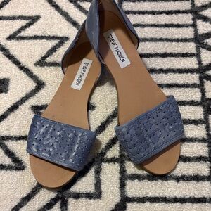 Steve Madden Perforated Blue Sandals 8.5